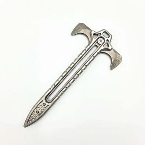 UPK-D2 Axe Quillion Dagger BrightMetal - UPKnife