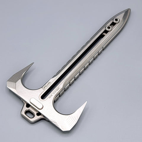 UPK-D2 Axe Quillion Dagger BrightMetal (Billet) - UPKnife