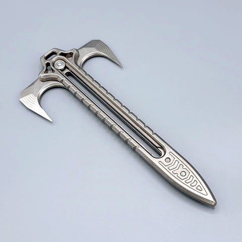 UPK-D2 Axe Quillion Dagger BrightMetal (Billet) - UPKnife