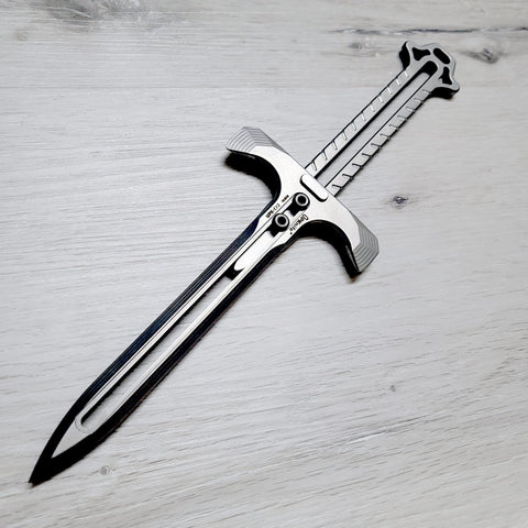 UPK-D2 Axe Quillion Dagger BrightMetal (Billet) - UPKnife