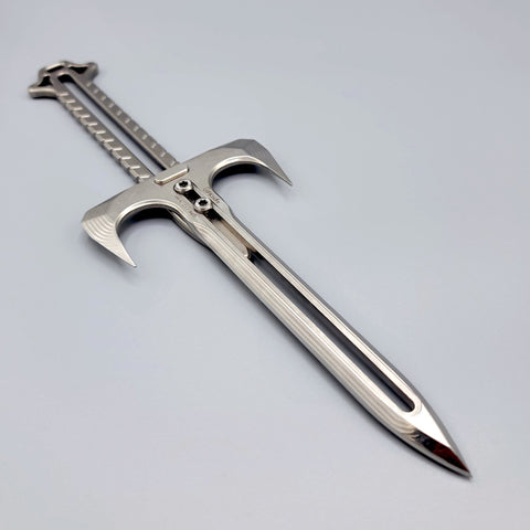 UPK-D2 Axe Quillion Dagger BrightMetal (Billet) - UPKnife