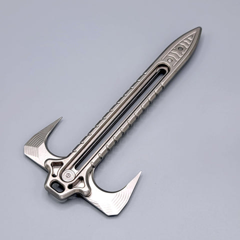 UPK-D2 Axe Quillion Dagger BrightMetal (Billet) - UPKnife