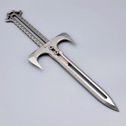 UPK-D2 Axe Quillion Dagger BrightMetal (Billet) - UPKnife