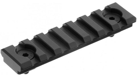 UTG PRO 7-SLOT M-LOK PICATINNY RAIL SECTION, MATTE BLACK - UPKnife