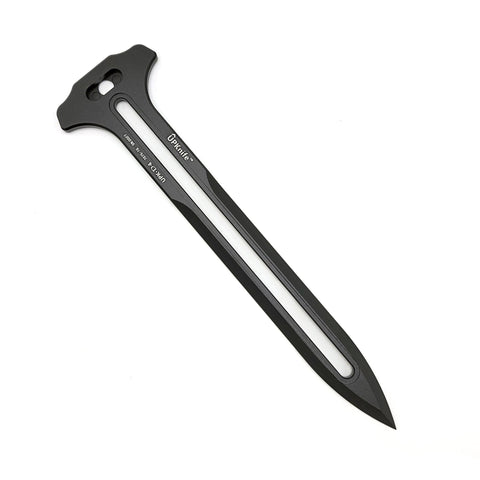 D4-AL Black Hard-Coat 7075-T6 Aluminum Blade - UPKnife